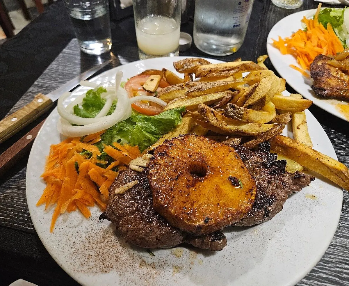 Madeira steak at Sirius restaurant in Funchal