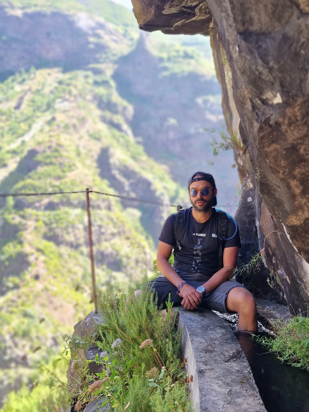 Vitor Serrão on a Madeira mountain trail